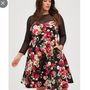 Wedding dress, floral, plus size